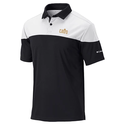 Men's Columbia Black Cleveland Cavaliers Omni-Wick Best Ball Polo