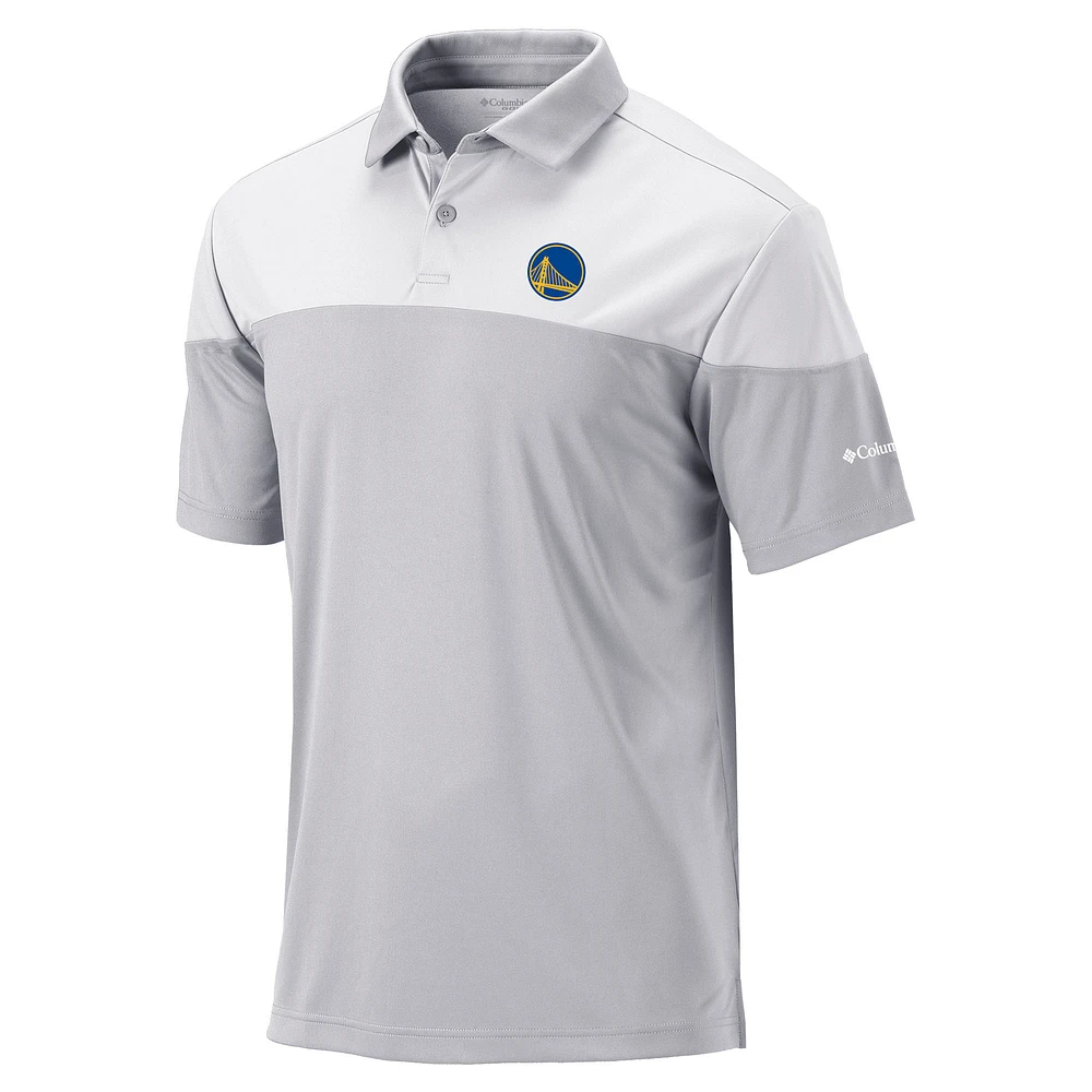 Men's Columbia Gray Golden State Warriors Omni-Wick Best Ball Polo