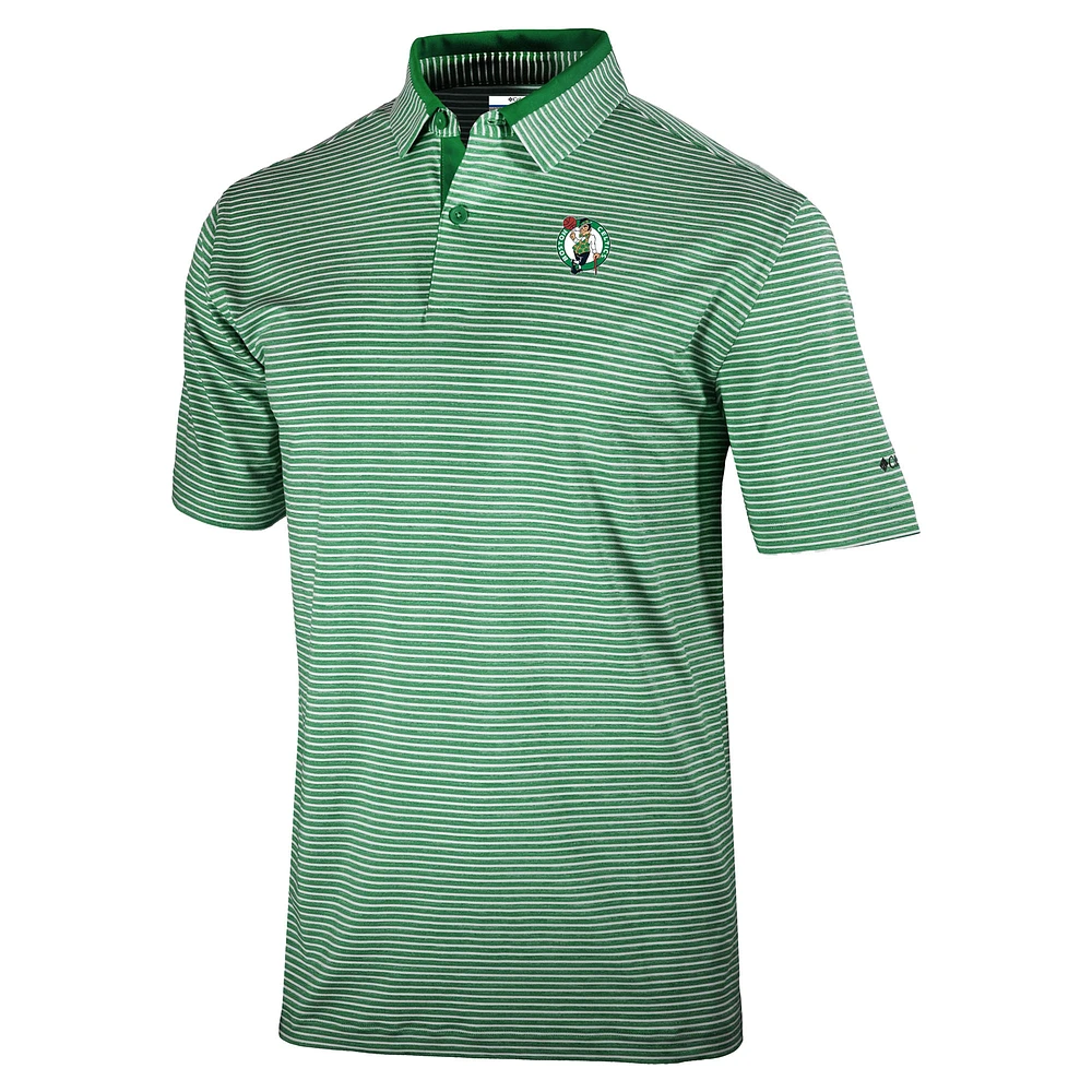 Men's Columbia Kelly Green Boston Celtics Golden Hills Polo