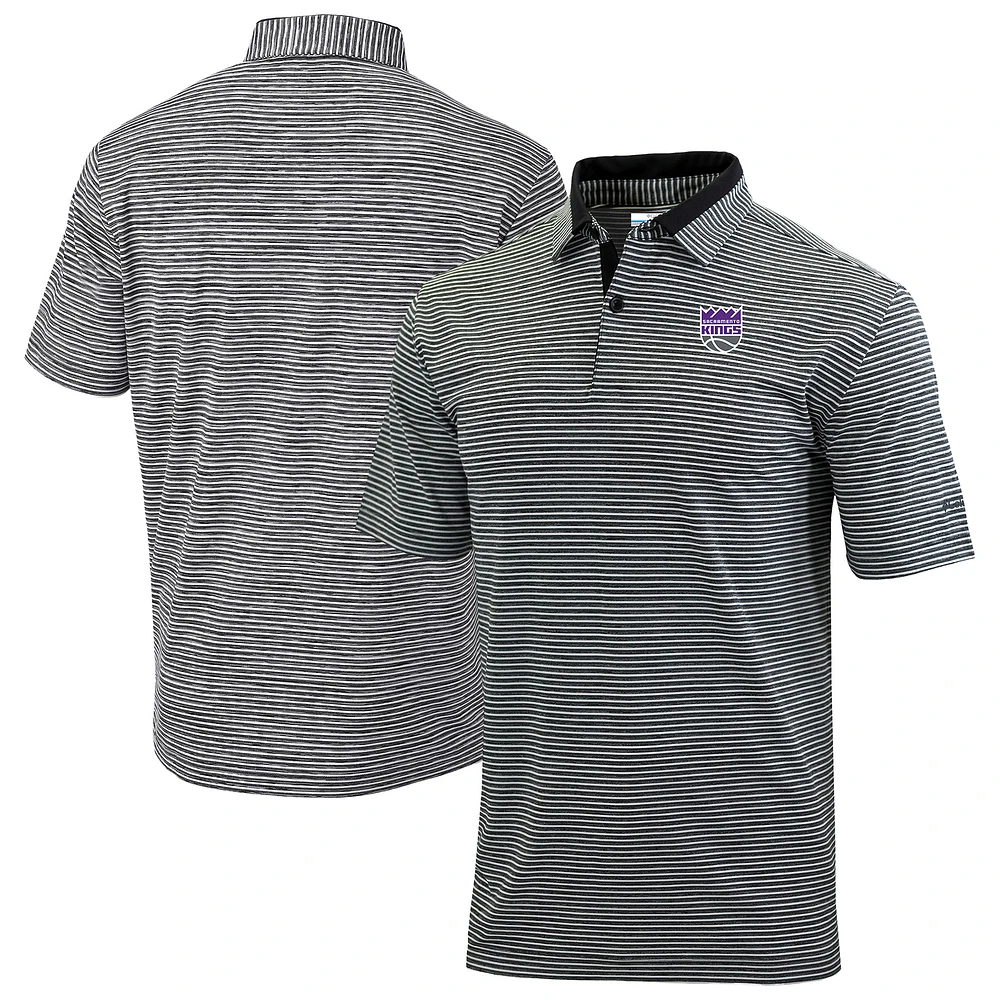 Men's Columbia Black Sacramento Kings Golden Hills Polo