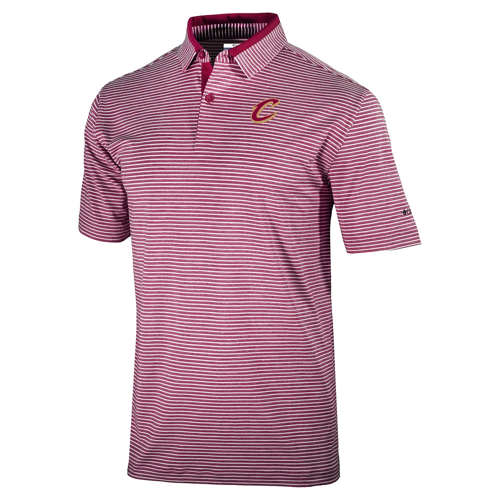 Men's Columbia Wine Cleveland Cavaliers Golden Hills Polo