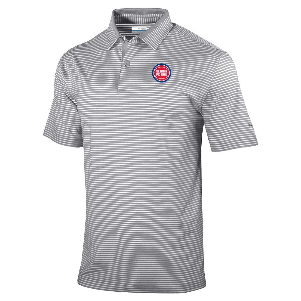Men's Columbia Detroit Pistons Golden Hills Polo