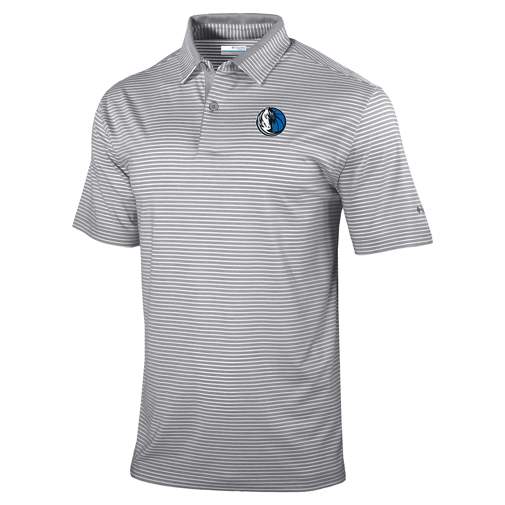 Men's Columbia Gray Dallas Mavericks Golden Hills Polo