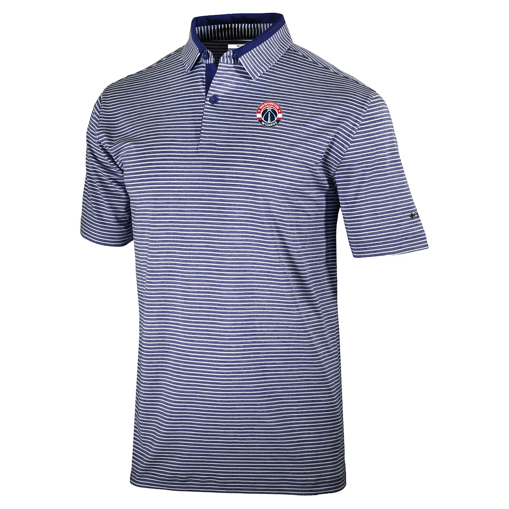 Men's Columbia Navy Washington Wizards Golden Hills Polo