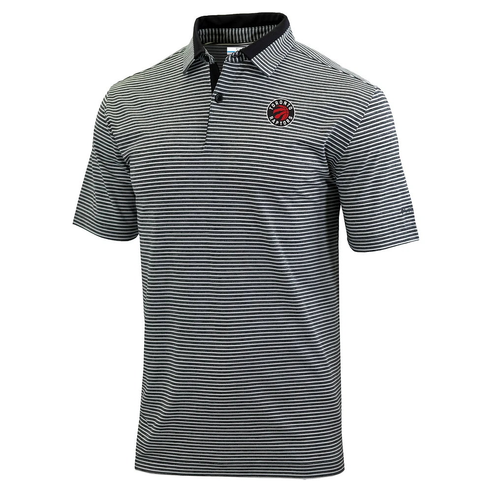 Men's Columbia Black Toronto Raptors Golden Hills Polo