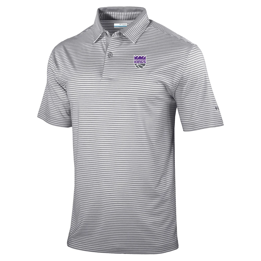 Men's Columbia Gray Sacramento Kings Golden Hills Polo