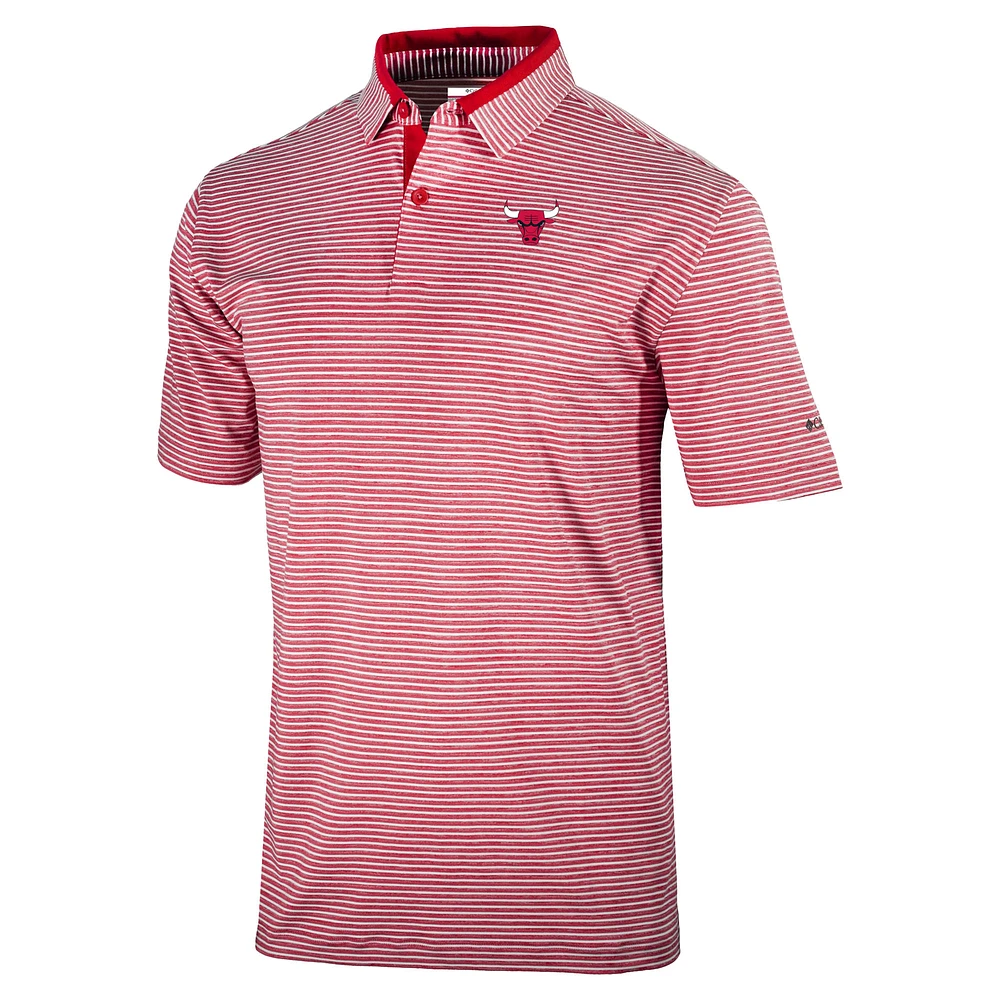 Men's Columbia Red Chicago Bulls Golden Hills Polo