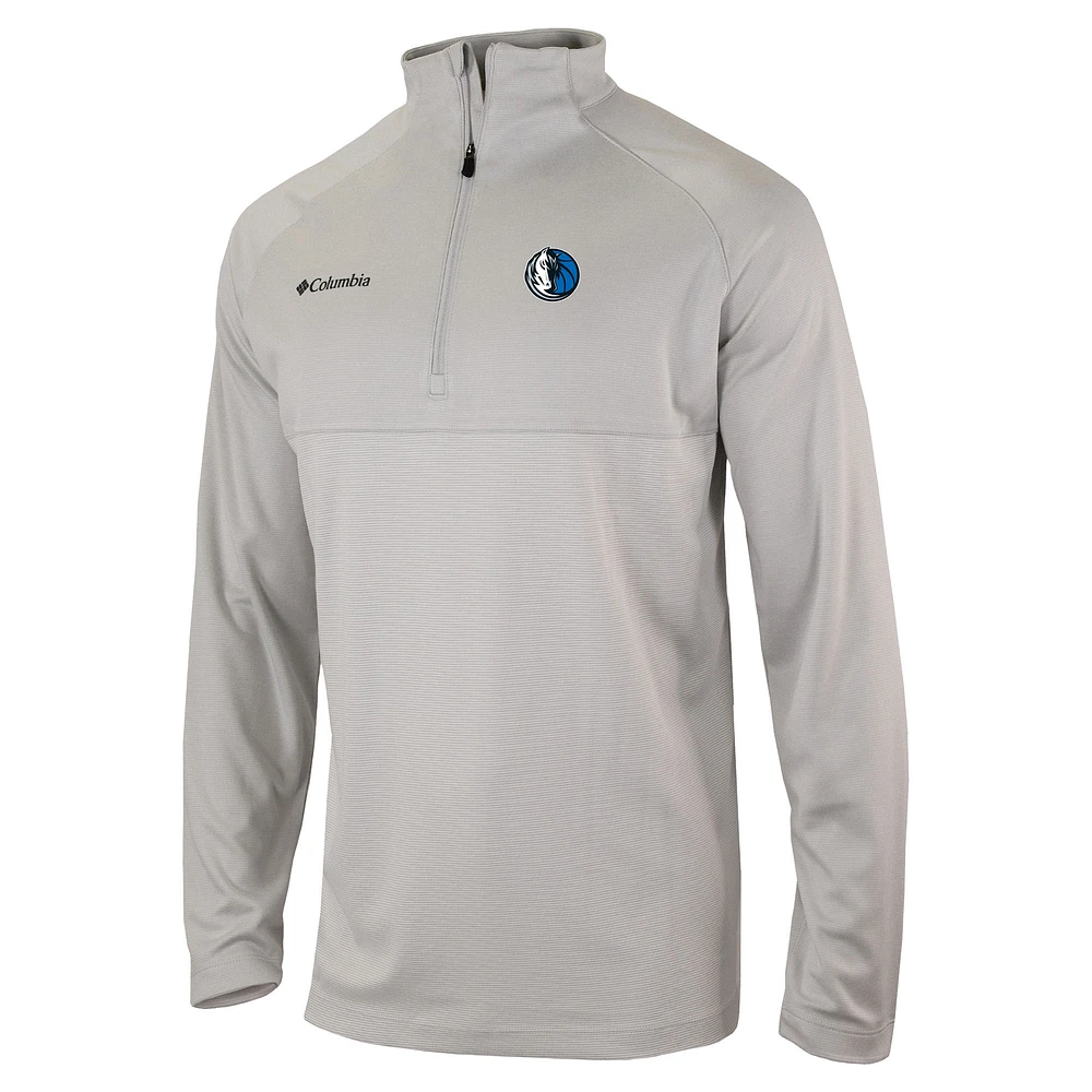 Men's Columbia Navy Dallas Mavericks Rockin' It Raglan Long Sleeve Quarter-Zip Pullover