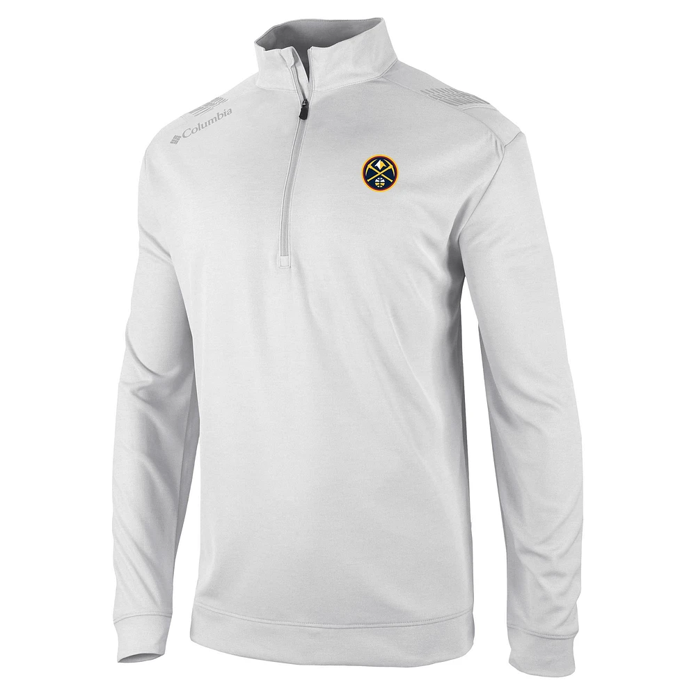 Men's Columbia Denver Nuggets Oakland Downs Quarter-Zip Pullover