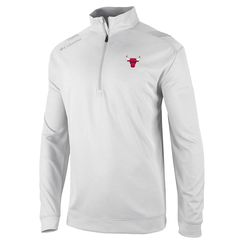 Men's Columbia Chicago Bulls Oakland Downs Quarter-Zip Pullover