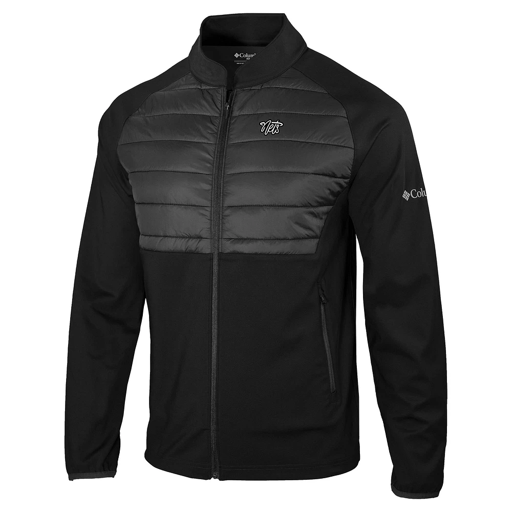 Men's Columbia Black Brooklyn Nets The Element Full-Zip Jacket