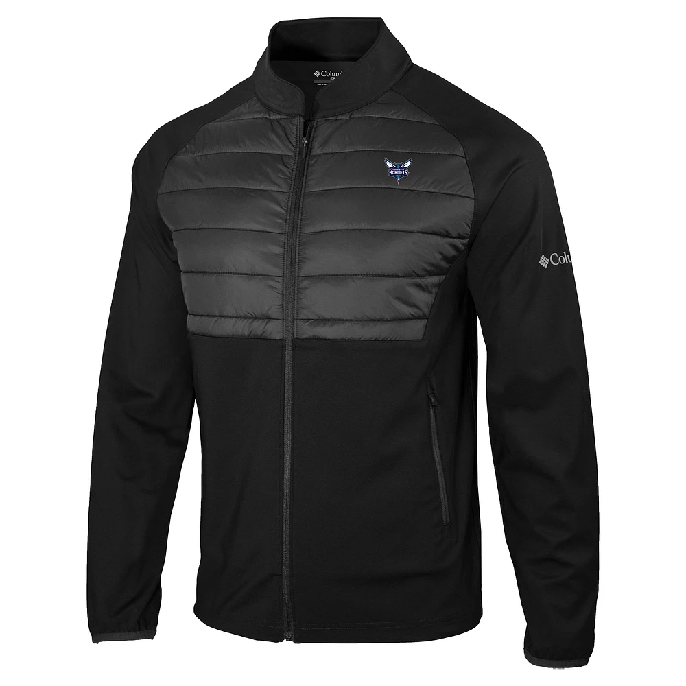 Men's Columbia Black Charlotte Hornets The Element Full-Zip Jacket