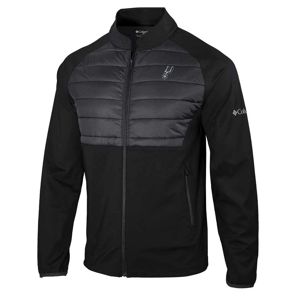 Men's Columbia Black San Antonio Spurs The Element Full-Zip Jacket