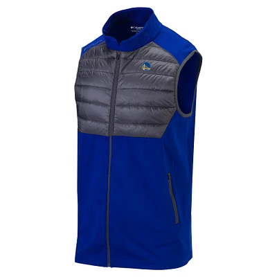 Men's Columbia Royal Golden State Warriors Omni-Wick The Element Full-Zip Vest