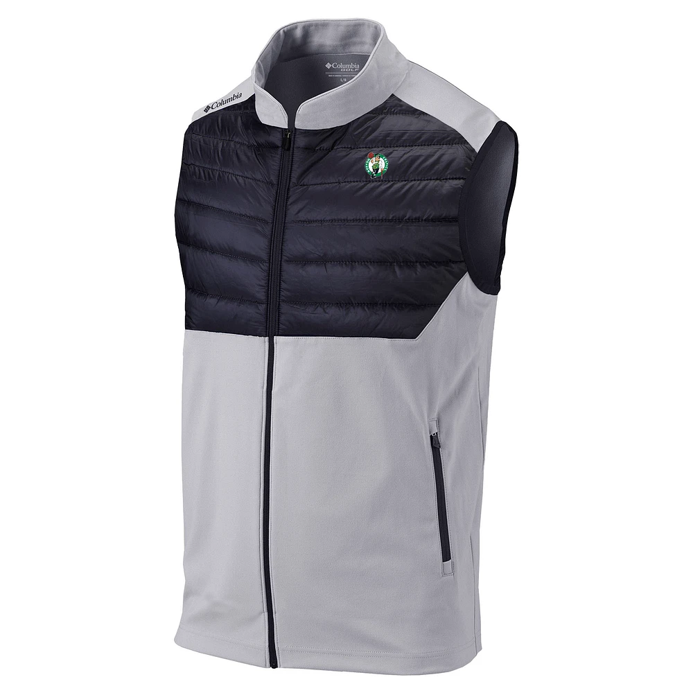 Men's Columbia Boston Celtics Omni-Wick The Element Full-Zip Vest