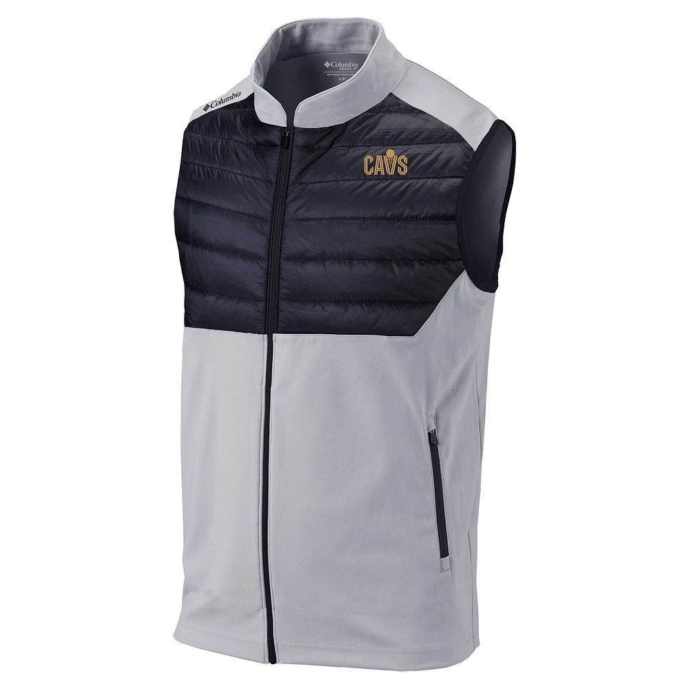 Men's Columbia Gray Cleveland Cavaliers Omni-Wick The Element Full-Zip Vest