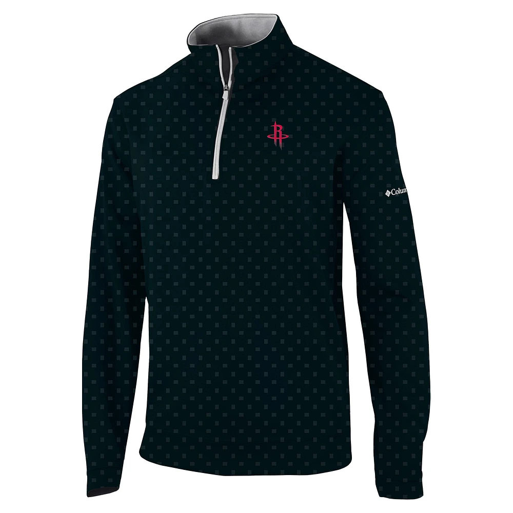 Men's Columbia Houston Rockets Omni-Wick Wickhams Hills Quarter-Zip Pullover Top