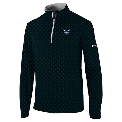 Men's Columbia Charlotte Hornets Omni-Wick Wickhams Hills Quarter-Zip Pullover Top