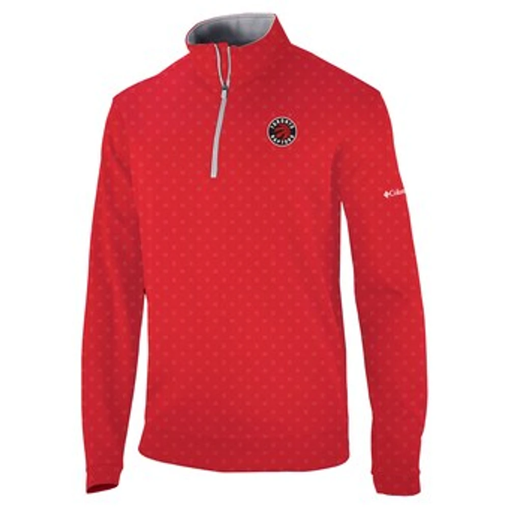 Men's Columbia Toronto Raptors Omni-Wick Wickhams Hills Quarter-Zip Pullover Top