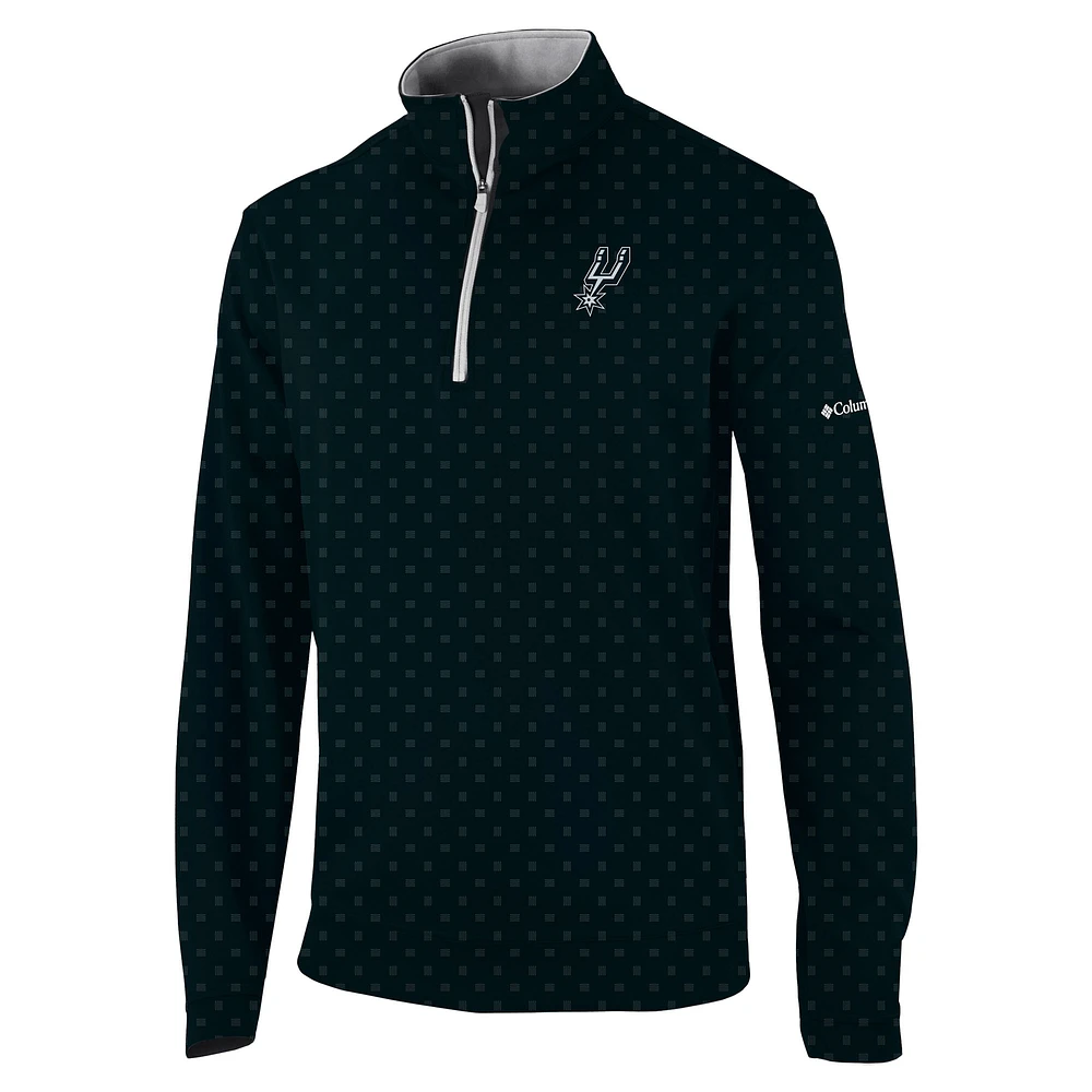 Men's Columbia San Antonio Spurs Omni-Wick Wickhams Hills Quarter-Zip Pullover Top