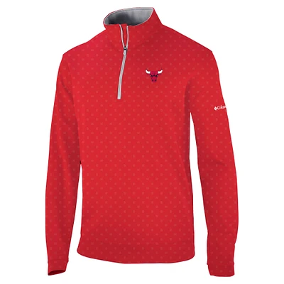 Men's Columbia Chicago Bulls Omni-Wick Wickhams Hills Quarter-Zip Pullover Top