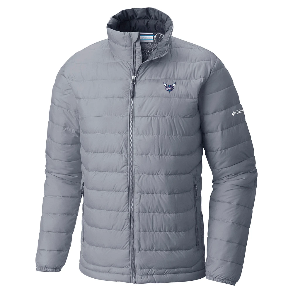 Men's Columbia Charlotte Hornets Powder Lite Omni-Heat Reflective Full-Zip Jacket