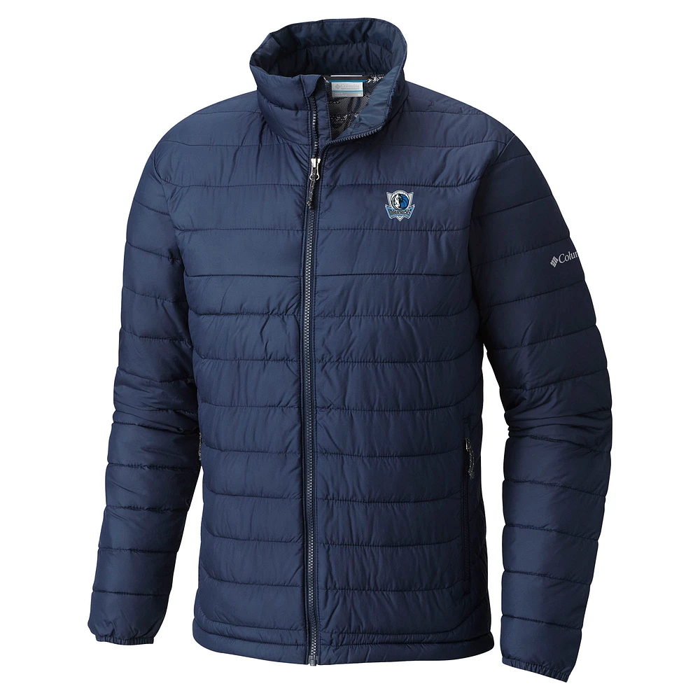 Men's Columbia Navy Dallas Mavericks Powder Lite Omni-Heat Reflective Full-Zip Jacket