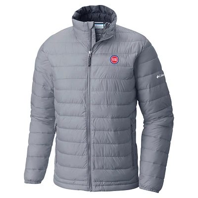 Men's Columbia Gray Detroit Pistons Powder Lite Omni-Heat Reflective Full-Zip Jacket