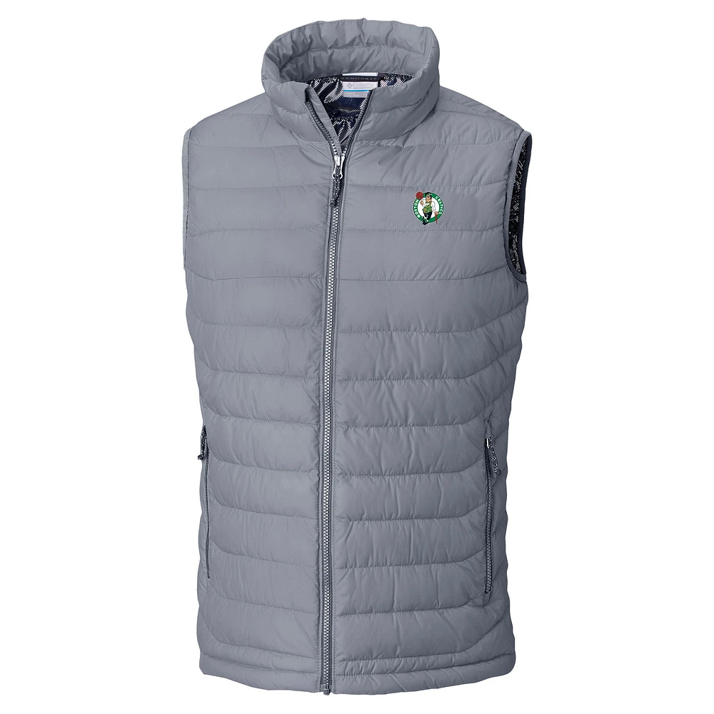 Men's Columbia Boston Celtics Powder Lite Omni-Heat Reflective Full-Zip Vest