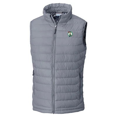 Men's Columbia Gray Boston Celtics Powder Lite Omni-Heat Reflective Full-Zip Vest