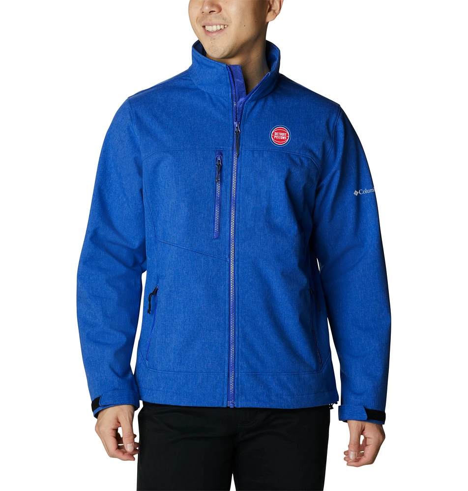 Men's Columbia Blue Detroit Pistons Ascender II Full-Zip Jacket