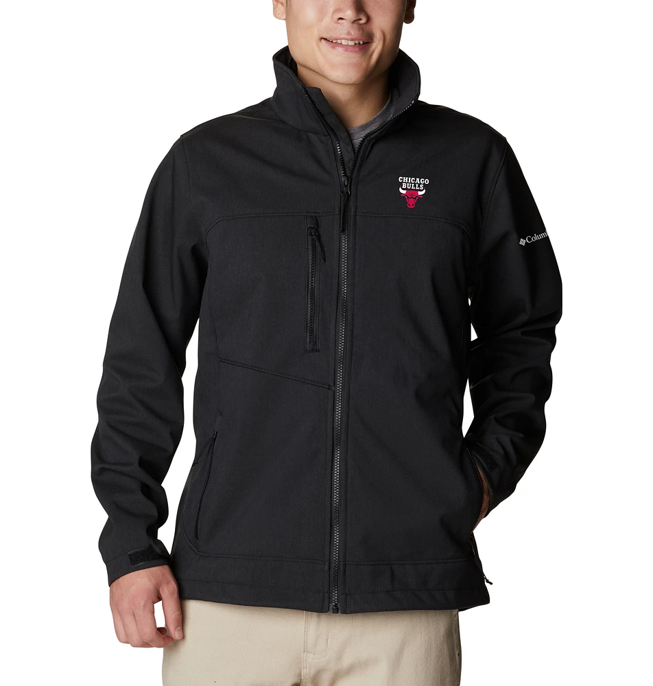 Men's Columbia Black Chicago Bulls Ascender II Full-Zip Jacket