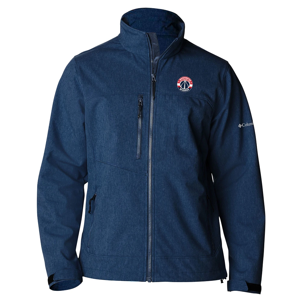 Men's Columbia Navy Washington Wizards Ascender II Full-Zip Jacket
