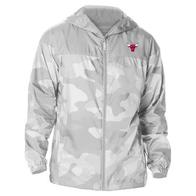 Men's Columbia Chicago Bulls Camo Flash Challenger Windbreaker Full-Zip Jacket