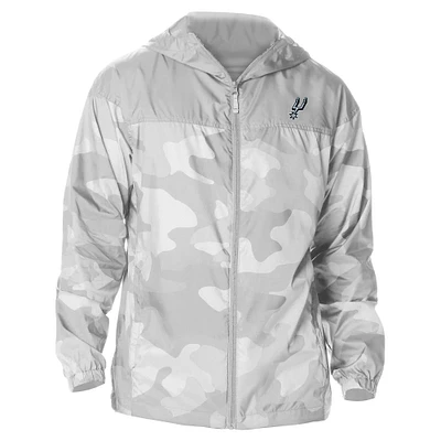 Men's Columbia San Antonio Spurs Camo Flash Challenger Windbreaker Full-Zip Jacket