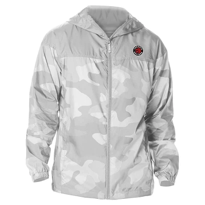 Men's Columbia Toronto Raptors Camo Flash Challenger Windbreaker Full-Zip Jacket