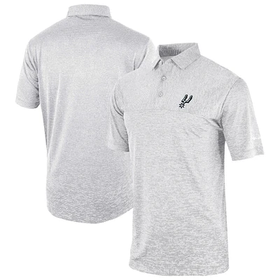 Men's Columbia Gray San Antonio Spurs Omni-Wick Heading Out Polo