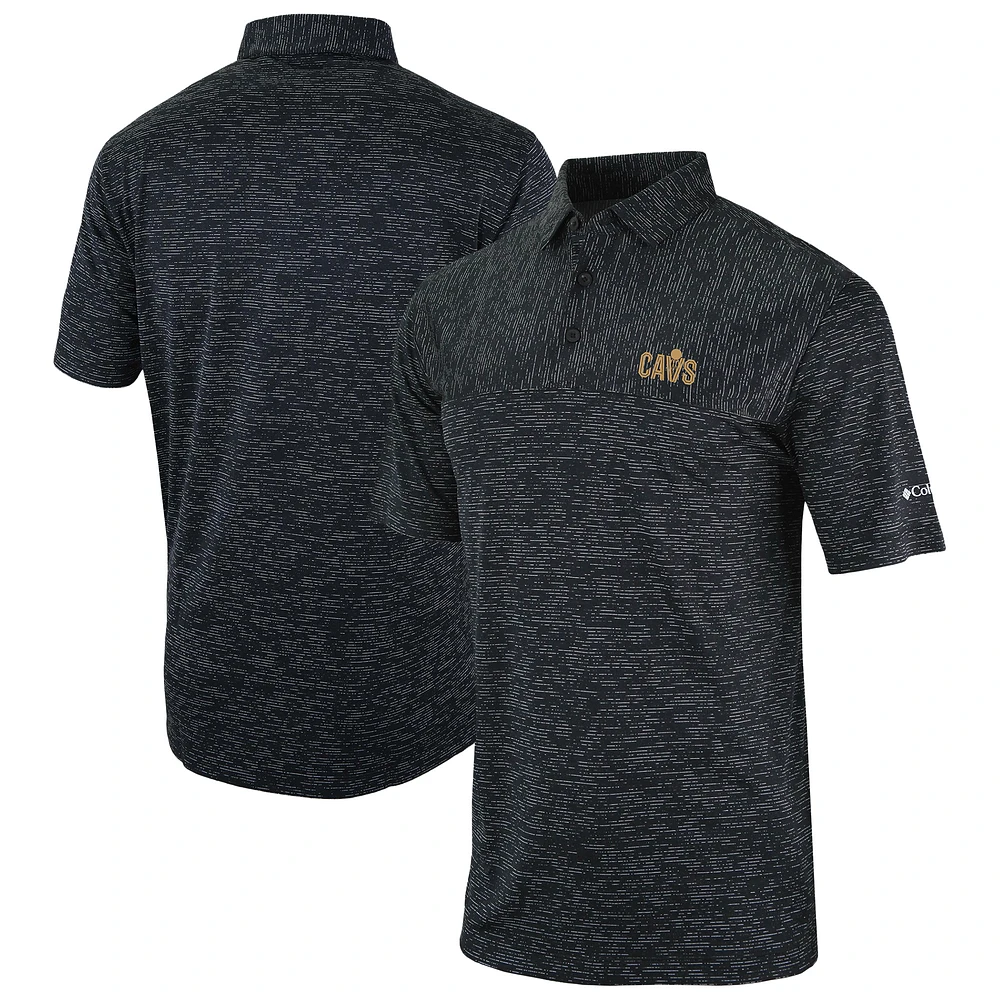 Men's Columbia Black Cleveland Cavaliers Omni-Wick Heading Out Polo