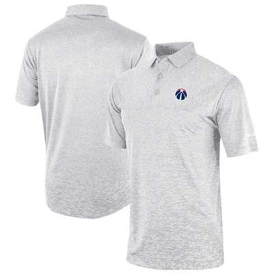 Men's Columbia Gray Washington Wizards Omni-Wick Heading Out Polo