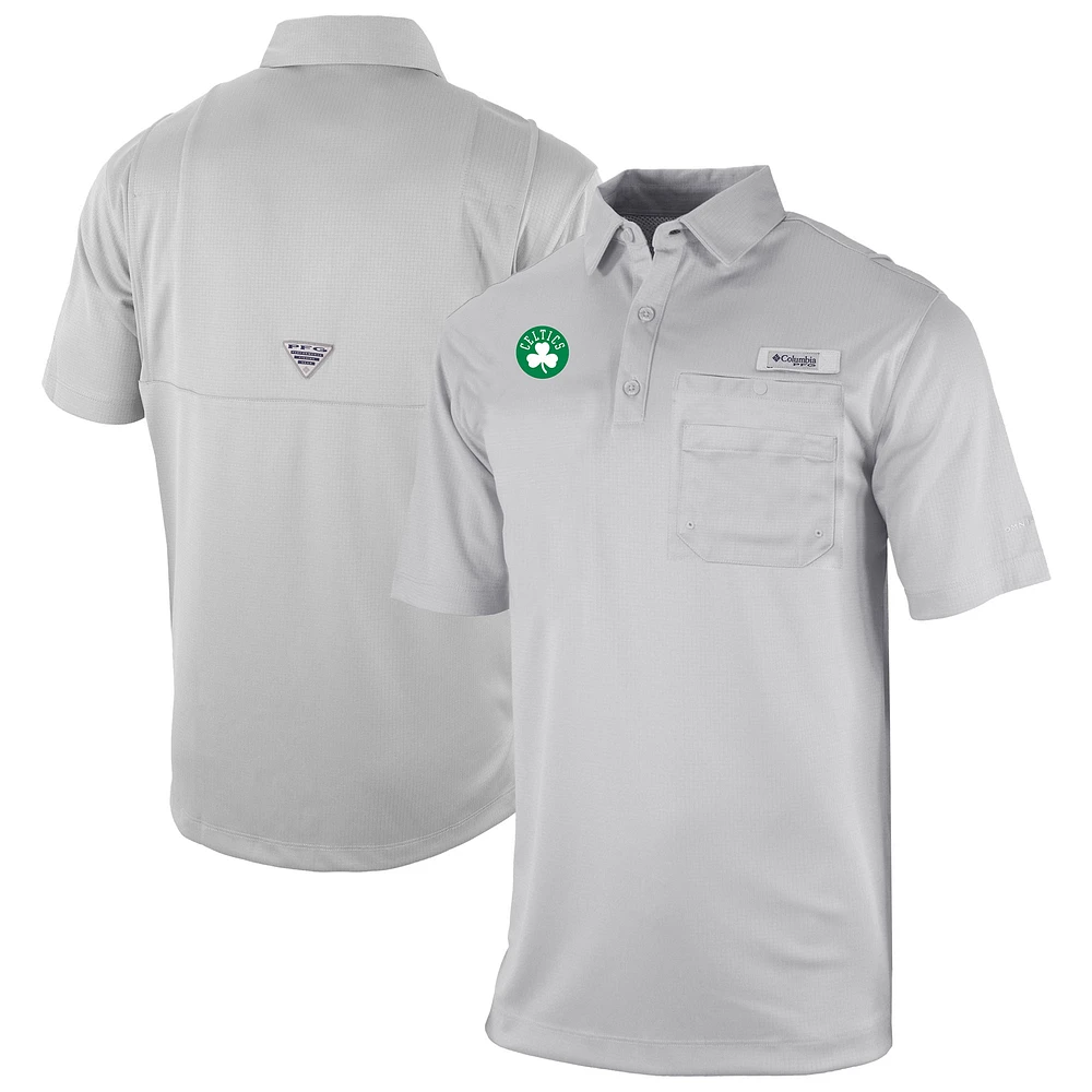 Men's Columbia Boston Celtics Omni-Wick Flycaster Pocket Polo
