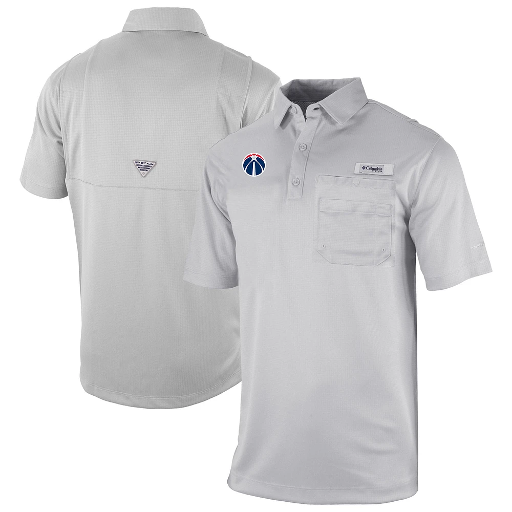 Men's Columbia Washington Wizards Omni-Wick Flycaster Pocket Polo