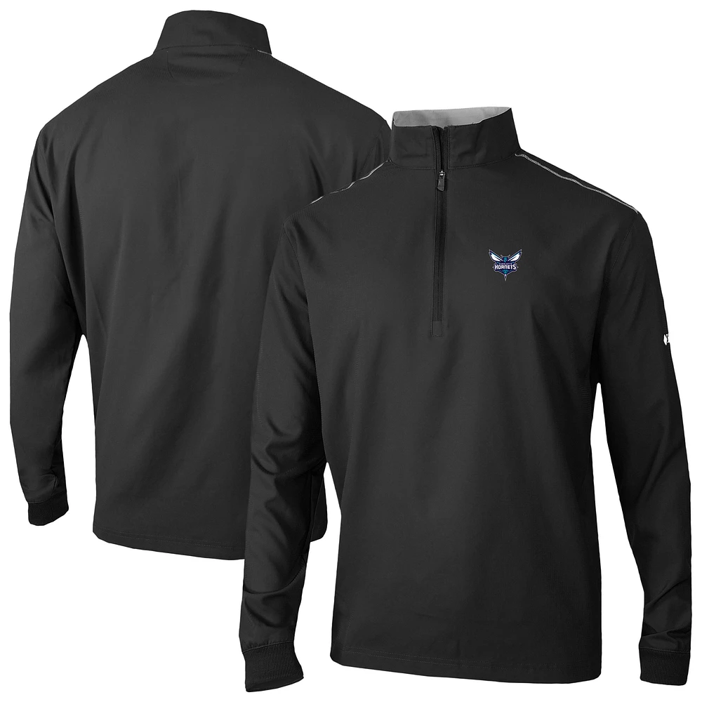 Men's Columbia Charlotte Hornets Bogey's Paradise Quarter-Zip Pullover
