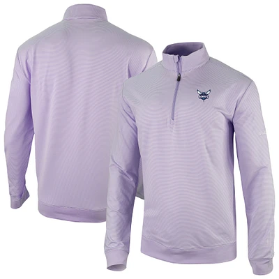 Men's Columbia Lavender Charlotte Hornets Omni-Wick Even Lie Quarter-Zip Pullover