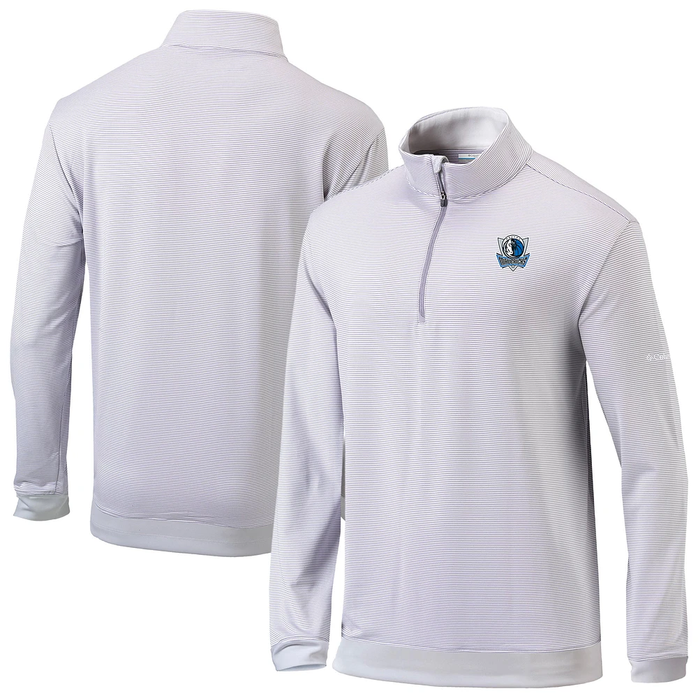 Men's Columbia Dallas Mavericks Omni-Wick Even Lie Quarter-Zip Pullover