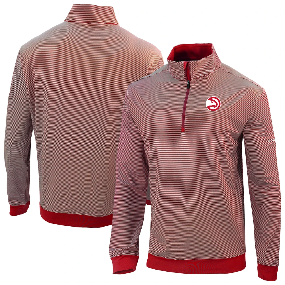 Men's Columbia Atlanta Hawks Omni-Wick Even Lie Quarter-Zip Pullover