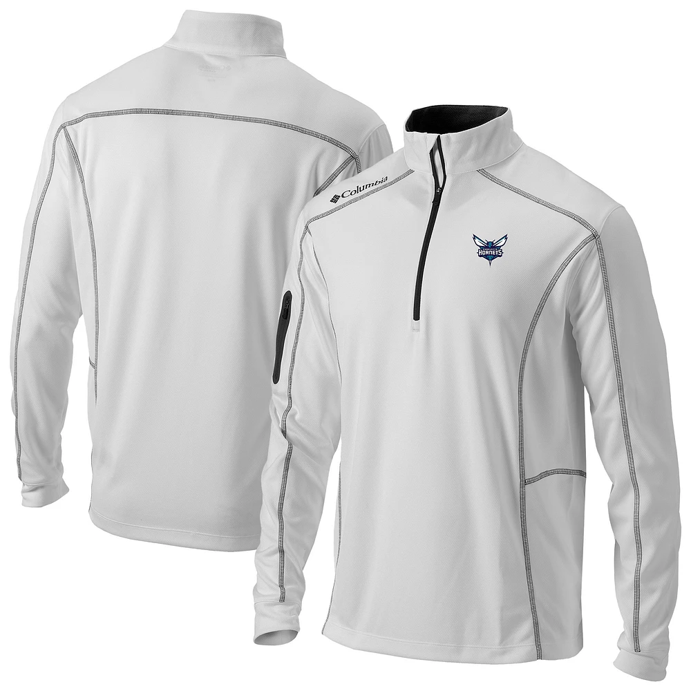Men's Columbia Charlotte Hornets Omni-Wick Shotgun Quarter-Zip Pullover