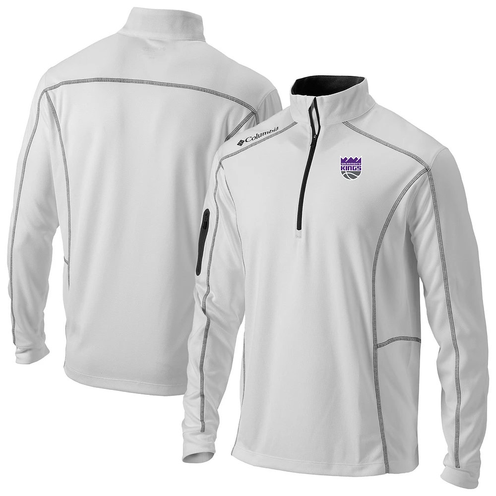 Men's Columbia Sacramento Kings Omni-Wick Shotgun Quarter-Zip Pullover