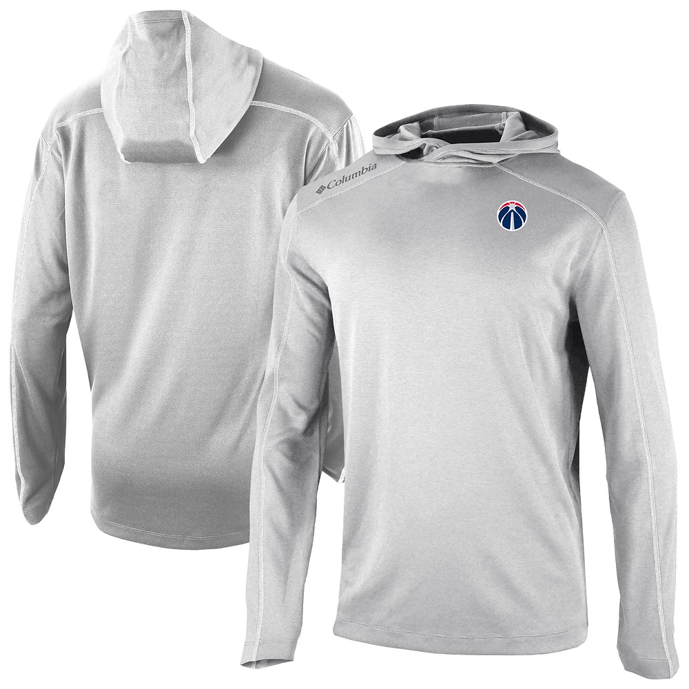 Men's Columbia Washington Wizards Omni-Wick Shotgun Pullover Hoodie