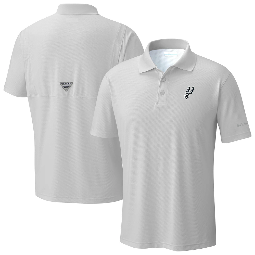 Men's Columbia White San Antonio Spurs Low Drag Offshore Polo