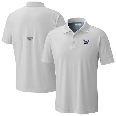 Men's Columbia White Charlotte Hornets Low Drag Offshore Polo